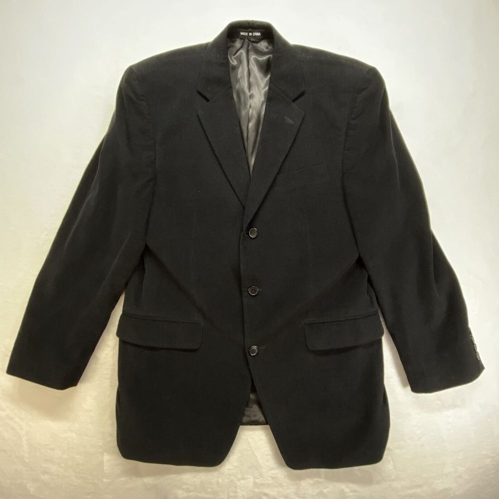 CALVIN KLEIN blazer sport coat Mens 40R CORDUROY Cotton Two Button Jacket - Picture 1 of 10